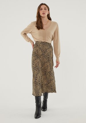 FALDA - A-lijn rok - camel