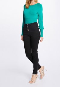 Morgan Strickpullover - mottled green
