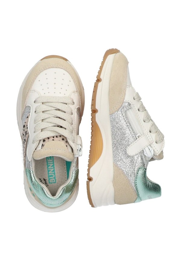 Lauflernschuh – zilver beige groen