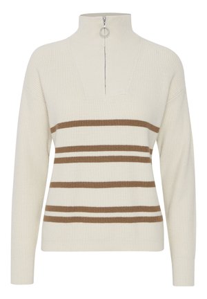 MILO STRIPE JUMPER - Strickpullover - toasted coconut mix