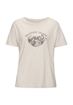 T-Shirt print - beige