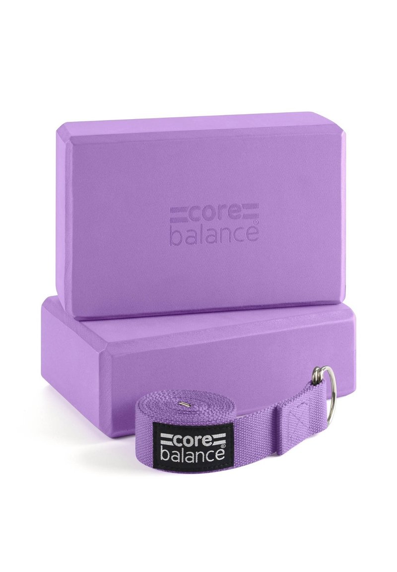 Core Balance YOGA BLOCKS BLOCKS & STRAP Fitness / Yoga purple/lila Zalando.de