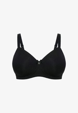 Ulla Popken, SOFT WIRELESS BRA, SOFT CUPS, T-SHIRT BRA - Reggiseno - black