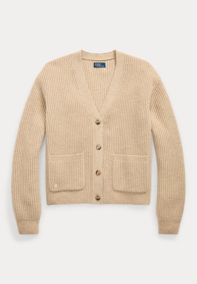 Polo Ralph Lauren WOOL-CASHMERE V-NECK CARDIGAN  - Cardigan - oatmeal melange