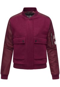 Bomberjakke - dark red melange