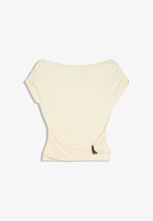 Bershka, TSHIRT 01226693 - T-shirt imprimé - beige