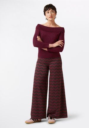 Broek - bordeaux red