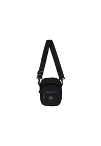 LABEL MESSENGER BAG UNISEX - Cross body bag - black