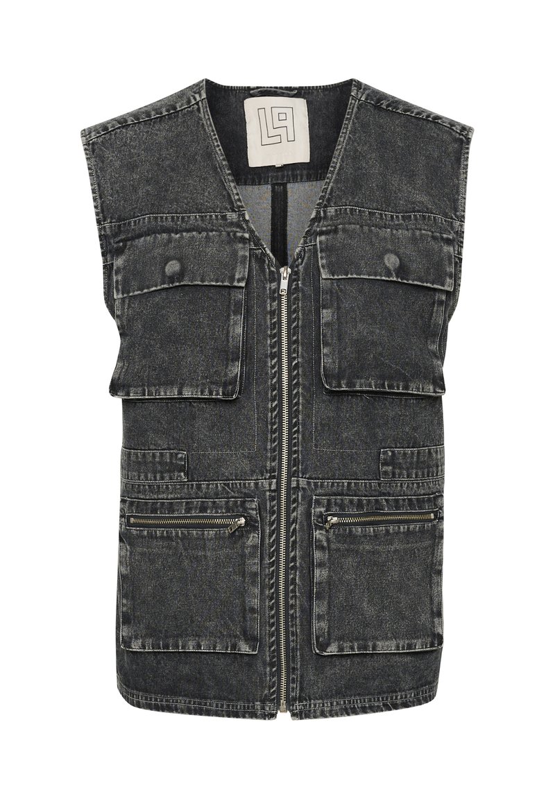 Lounge Nine Bodywarmer destroyed denim Lounge Nine Bodywarmer destroyed denim