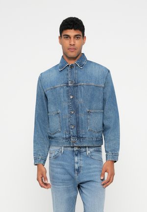 PLEATED - Denimová bunda - denim dark