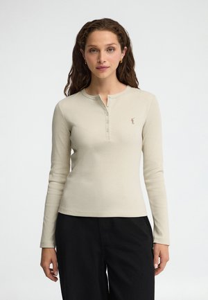 Polo Club, T-SHIRT WOMAN RIGBY GO ORLA LONG SLEEVE SLIM FIT - Camiseta de manga larga - beige