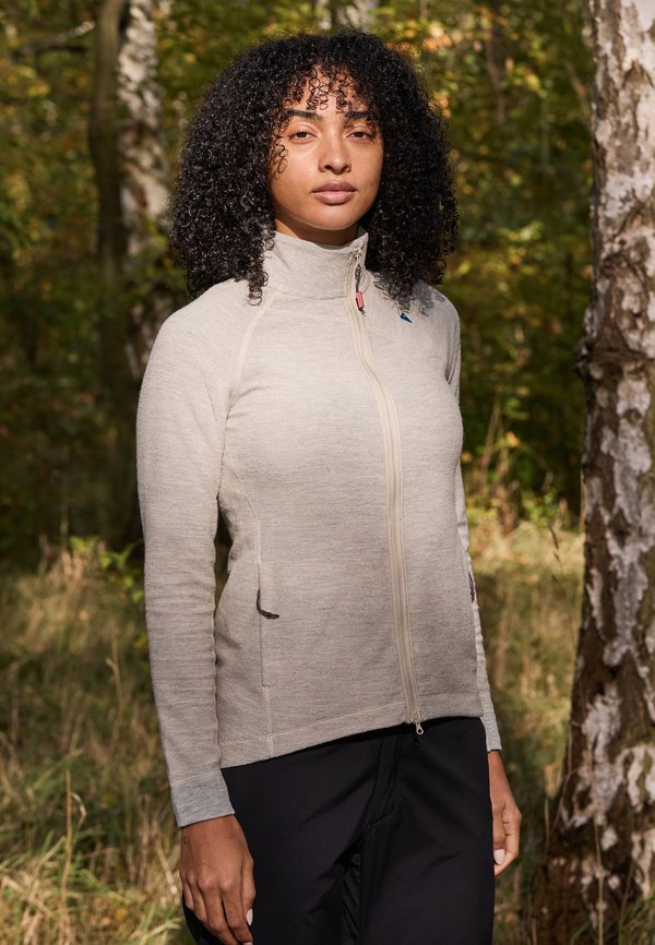 HÖDUR ZIP JACKET - Zip-up sweatshirt - clay