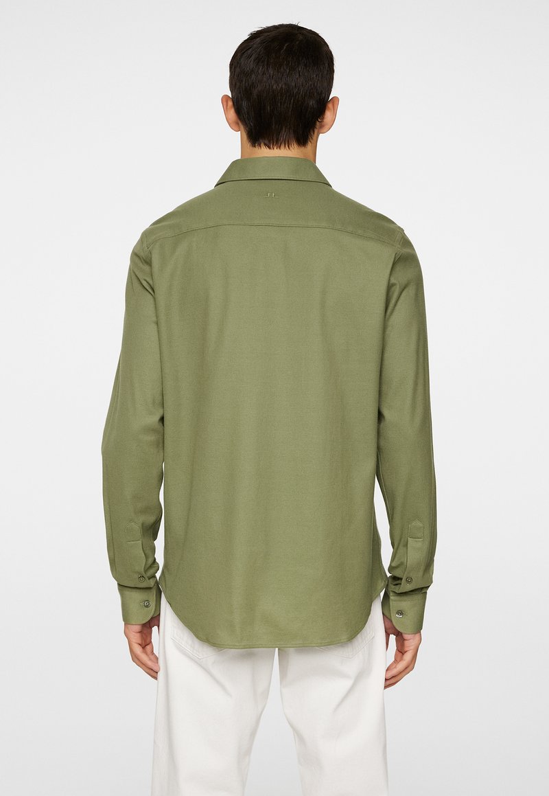 Chemise Homme J.Lindeberg – Manches Longues – Coton – Taille M – Verte – Très Bon état