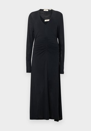 STEEP V NECK DRESS - Džersio suknelė - black