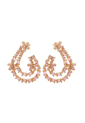 Cercei - rose gold- coloured violet