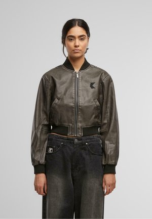Karl Kani Faux leather jacket - black
