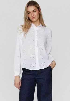 NUVIDA - Bluza s gumbima - bright white