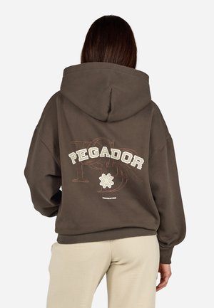 SAVONA OVERSIZED HOODIE - Sweatshirt - washed walnut brown