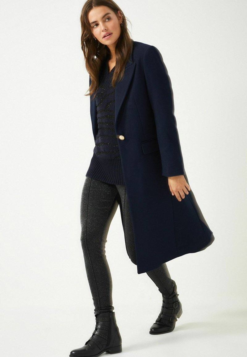 Next REVERE COLLAR STANDARD - Klasický kabát - navy