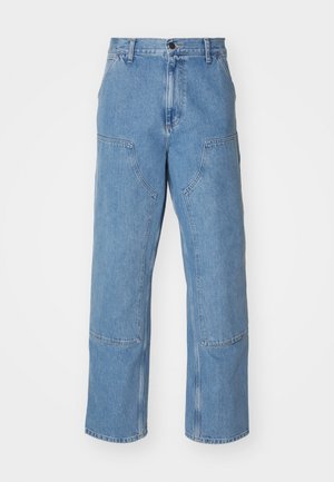 Carhartt WIP DOUBLE KNEE PANT - Vaqueros boyfriend - blue stone bleached