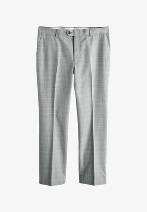 Next, REGULAR FIT - TEXTURED CHECK SMART TROUSERS . - Stoffhose - light grey