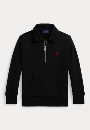 FLEECE QUARTER ZIP PULLOVER - Sportska majica - black