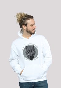 F4NT4STIC MARVEL PANTHER MADE IN WAKANDA  PREMIUM SUPERHELDEN IRON  - Mikina s kapucňou - white