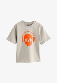 Unausgewählt, stone orange skull