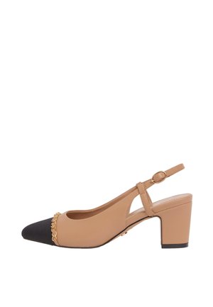 Lipsy REGULAR FIT - MID BLOCK HEEL TOE CAP SLINGBACKS  - Pumps - nude