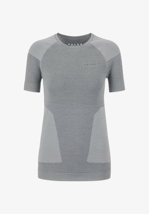 FALKE, BACKPACK-READY - T-shirt con stampa - grey heather
