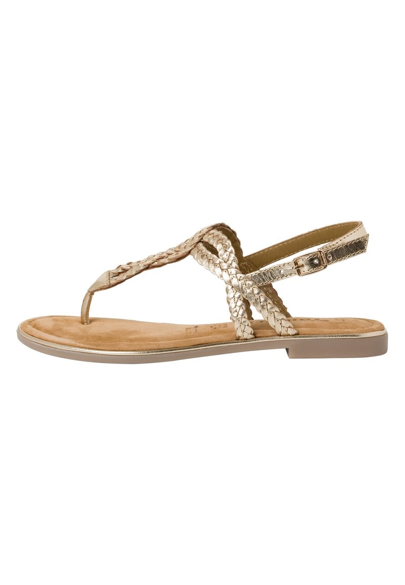 Tamaris Sandales tongs - light gold