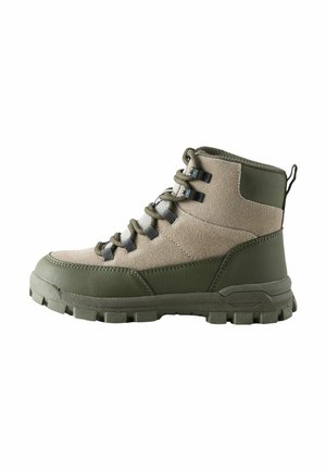 Fűzős bokacsizmák - khaki green