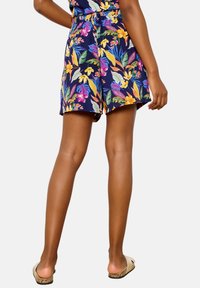 LolaLiza WITH TROPICAL PRINT - Shorts - navy basic