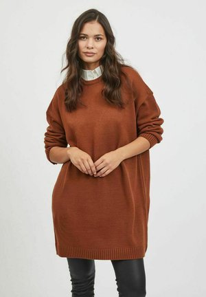 Jumper dress - tobacco brown