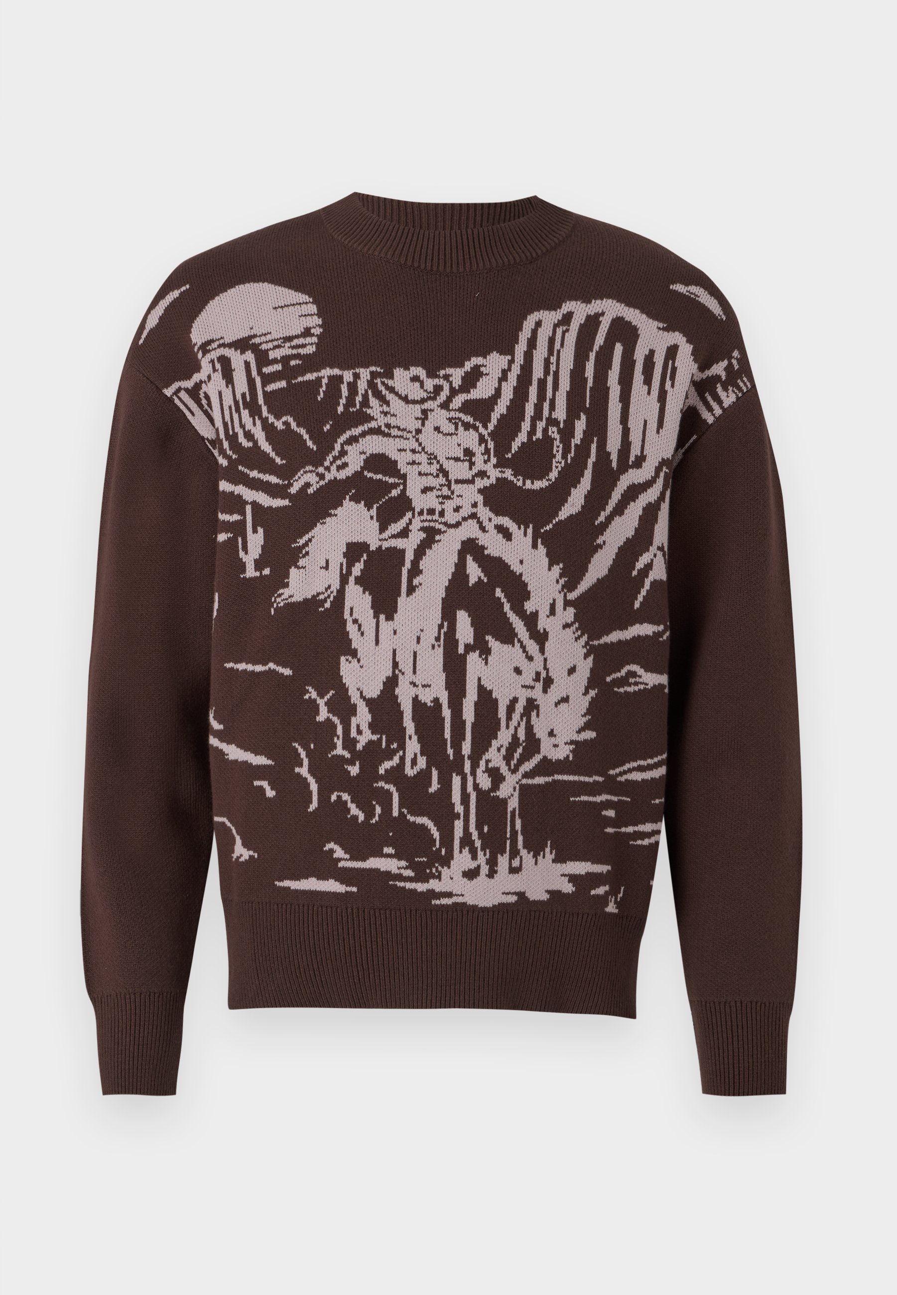 Wrangler COWBOY SWEATER - Jumper - mahogany/dark brown - Zalando.co.uk