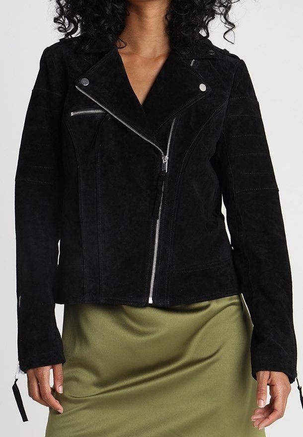 VILA Skinnjacka - black