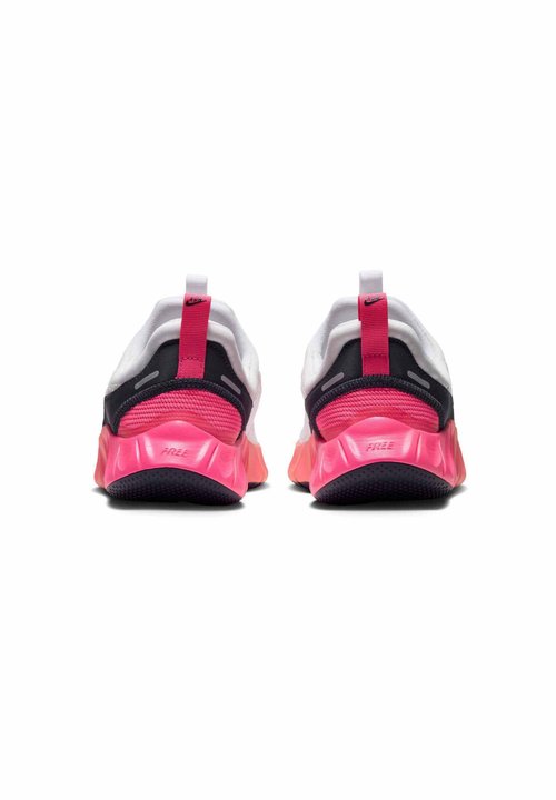 Nike FREE RIDE GS UNISEX - Road running shoes - white hyper pink atomic pink gridiron — photo 4