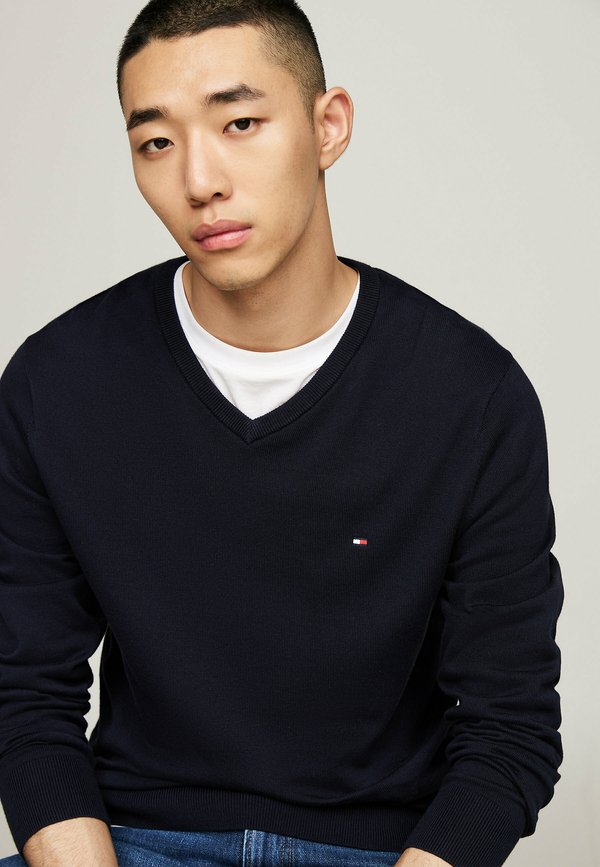 ESSENTIAL V NECK - Jumper - desert sky4