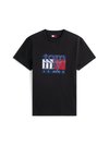 SLIM FLAG TEE - T-shirt con stampa - black
