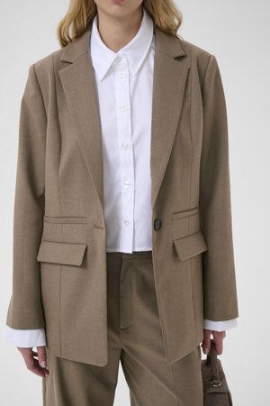 PAULA - Korte frakker - dark timberwolf melange