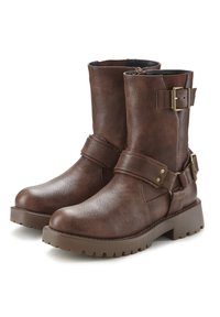 Plateaustiefelette - braun