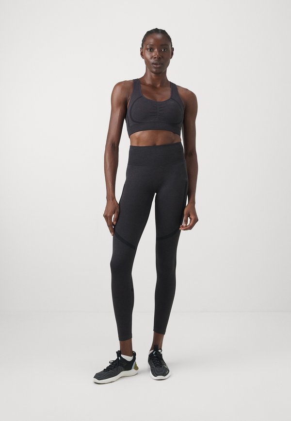 RUSH SEAMLESS BRA - Medium support sports bra - dark graphite melange4