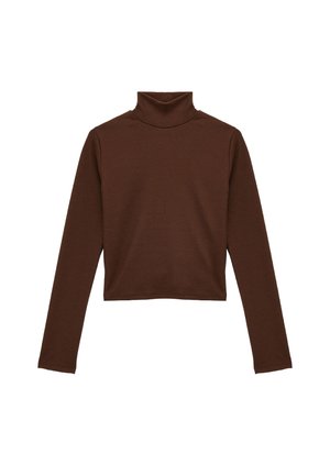 Langærmet T-shirt - brown
