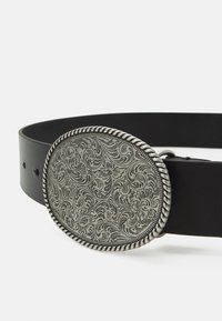 Zign by Zalando LEATHER UNISEX - Belt - black