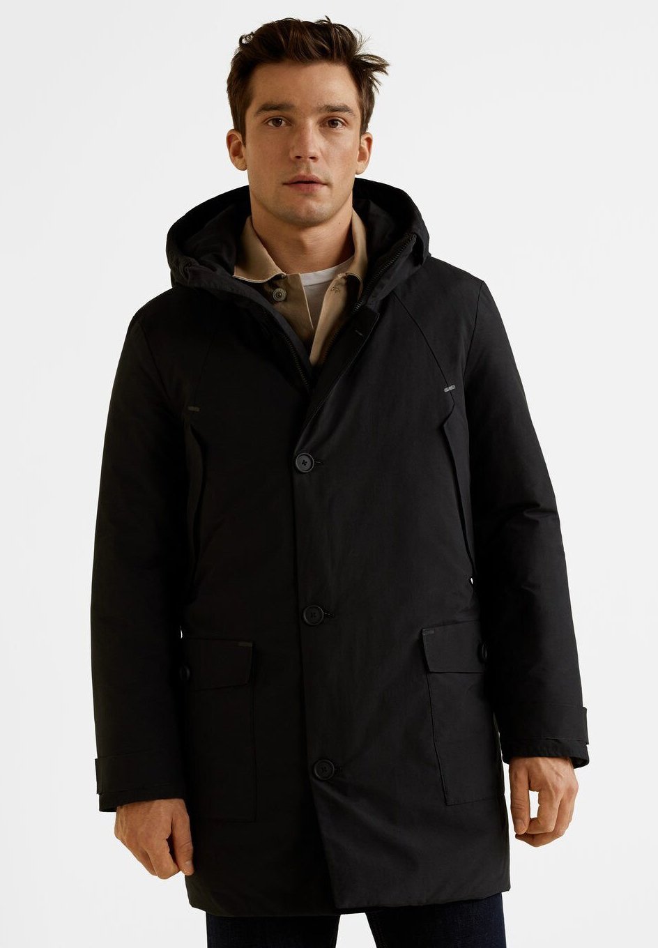 Mango STEPPANORAK AUS BAUMWOLLE Veste d'hiver dunkelgrau Mango STEPPANORAK AUS BAUMWOLLE Veste d'hiver dunkelgrau