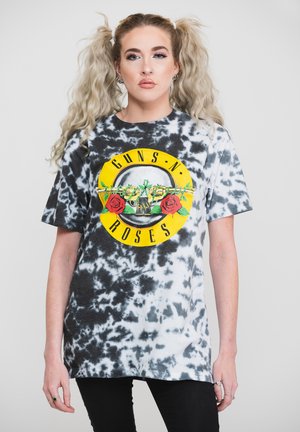 Paradiso Clothing GUNS N' ROSES CLASSIC BAND LOGO DIP DYE - Print T-shirt - white