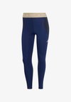 TECHFIT WORKOUT COLOR BLOCK 7/8 LEGGINGS - Κολάν - dark blue/legend ink