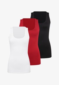 Unselected, rot + schwarz + weiß