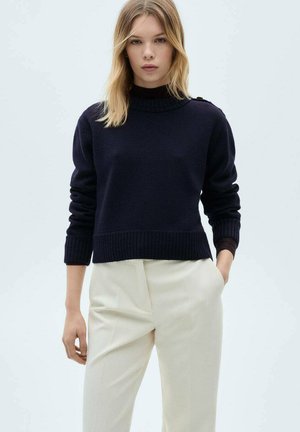Mango WITH JEWEL BUTTONS - Strickpullover - royal blue