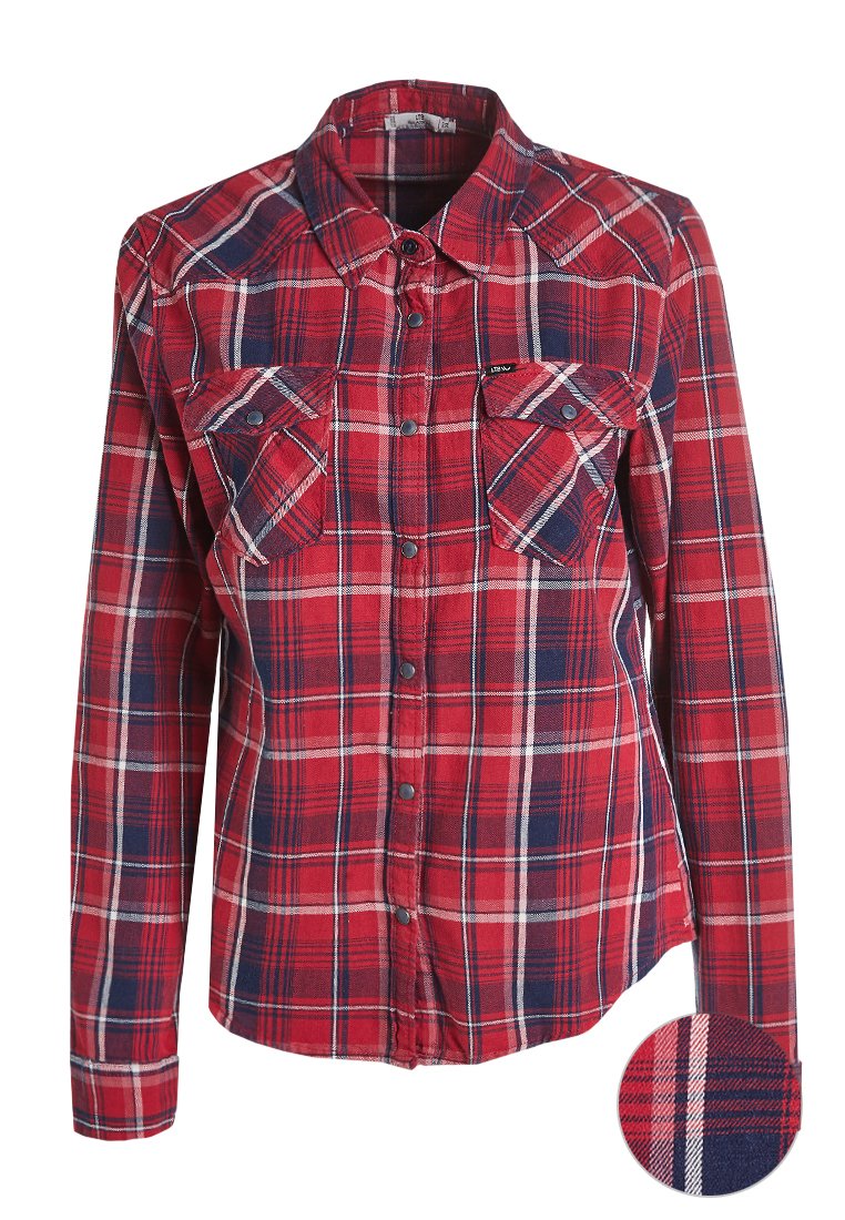 LTB Overhemdblouse rood LTB Overhemdblouse rood